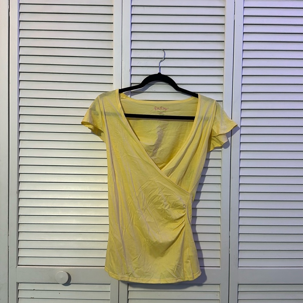 NWT Lily Pulitzer Clementina top starfruit YE XS
